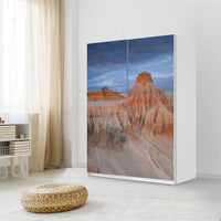 Möbel Klebefolie Outback Australia - IKEA Pax Schrank 201 cm Höhe - Schiebetür 75 cm - Schlafzimmer
