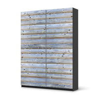 Möbel Klebefolie Greyhound - IKEA Pax Schrank 201 cm Höhe - Schiebetür 75 cm - schwarz