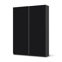 Möbel Klebefolie Schwarz - IKEA Pax Schrank 201 cm Höhe - Schiebetür 75 cm - schwarz
