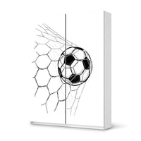 Möbel Klebefolie Eingenetzt - IKEA Pax Schrank 201 cm Höhe - Schiebetür 75 cm - weiss