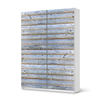 Möbel Klebefolie Greyhound - IKEA Pax Schrank 201 cm Höhe - Schiebetür 75 cm - weiss