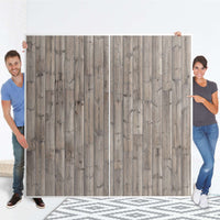 Möbel Klebefolie Dark washed - IKEA Pax Schrank 201 cm Höhe - Schiebetür - Folie
