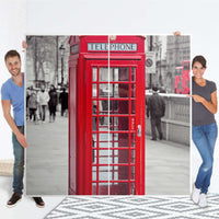 Möbel Klebefolie Phone Box - IKEA Pax Schrank 201 cm Höhe - Schiebetür - Folie
