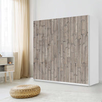 Möbel Klebefolie Dark washed - IKEA Pax Schrank 201 cm Höhe - Schiebetür - Schlafzimmer