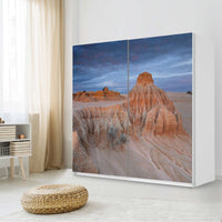 Möbel Klebefolie Outback Australia - IKEA Pax Schrank 201 cm Höhe - Schiebetür - Schlafzimmer