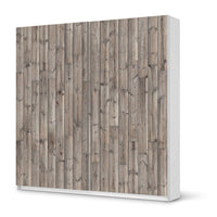 Möbel Klebefolie Dark washed - IKEA Pax Schrank 201 cm Höhe - Schiebetür - weiss