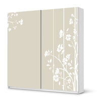 Möbel Klebefolie Florals Plain 3 - IKEA Pax Schrank 201 cm Höhe - Schiebetür - weiss