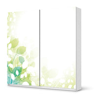 Möbel Klebefolie Flower Light - IKEA Pax Schrank 201 cm Höhe - Schiebetür - weiss