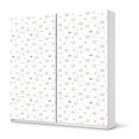Möbel Klebefolie Sweet Dreams - IKEA Pax Schrank 201 cm Höhe - Schiebetür - weiss