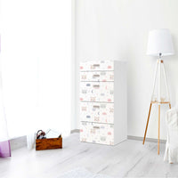Möbel Klebefolie Sweet Dreams - IKEA Stuva / Fritids Kommode - 5 Schubladen - Kinderzimmer