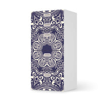 Möbel Klebefolie Blue Mandala - IKEA Stuva / Fritids Kommode - 5 Schubladen - weiss