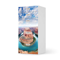 Möbel Klebefolie Grand Canyon - IKEA Stuva / Fritids Kommode - 5 Schubladen - weiss