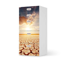 Möbel Klebefolie Savanne - IKEA Stuva / Fritids Kommode - 5 Schubladen - weiss