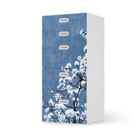 Möbel Klebefolie Spring Tree - IKEA Stuva / Fritids Kommode - 5 Schubladen - weiss