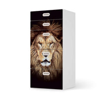 Möbel Klebefolie Wild Eyes - IKEA Stuva / Fritids Kommode - 5 Schubladen - weiss
