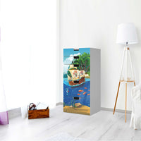 Möbel Klebefolie Pirates - IKEA Stuva Kommode - 5 Schubladen - Kinderzimmer