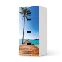 Möbel Klebefolie Caribbean - IKEA Stuva Kommode - 5 Schubladen - weiss