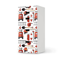 Möbel Klebefolie Firefighter - IKEA Stuva Kommode - 5 Schubladen - weiss