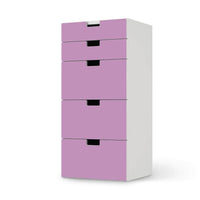 Möbel Klebefolie Flieder Light - IKEA Stuva Kommode - 5 Schubladen - weiss