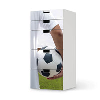 Möbel Klebefolie Footballmania - IKEA Stuva Kommode - 5 Schubladen - weiss