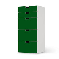 Möbel Klebefolie Grün Dark - IKEA Stuva Kommode - 5 Schubladen - weiss