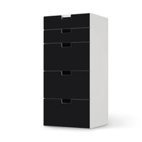 Möbel Klebefolie Schwarz - IKEA Stuva Kommode - 5 Schubladen - weiss