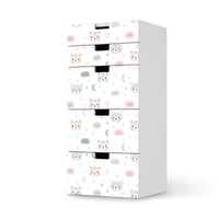 Möbel Klebefolie Sweet Dreams - IKEA Stuva Kommode - 5 Schubladen - weiss