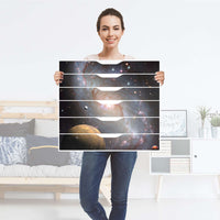 Möbelfolie Milky Way - IKEA Alex Rollcontainer 6 Schubladen - Folie