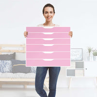 Möbelfolie Pink Light - IKEA Alex Rollcontainer 6 Schubladen - Folie