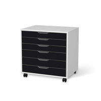 Möbelfolie Schwarz - IKEA Alex Rollcontainer 6 Schubladen - weiss