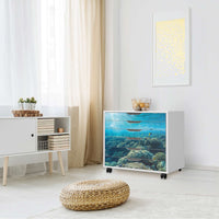 Möbelfolie Underwater World - IKEA Alex Rollcontainer 6 Schubladen - Wohnzimmer