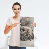 Möbelfolie Kitty the Cat - IKEA Alex Schrank - Folie