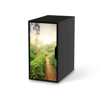Möbelfolie Green Tea Fields - IKEA Alex Schrank - schwarz