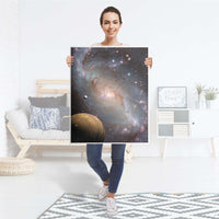 Möbelfolie Milky Way - IKEA Billy Regal 3 Fächer - Folie