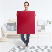 Möbelfolie Rot Dark - IKEA Billy Regal 3 Fächer - Folie