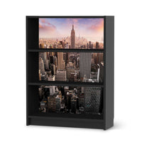Möbelfolie Big Apple - IKEA Billy Regal 3 Fächer - schwarz