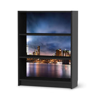 Möbelfolie Brooklyn Bridge - IKEA Billy Regal 3 Fächer - schwarz