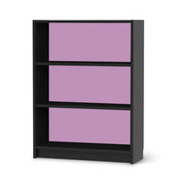 Möbelfolie Flieder Light - IKEA Billy Regal 3 Fächer - schwarz