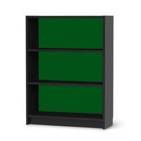 Möbelfolie Grün Dark - IKEA Billy Regal 3 Fächer - schwarz