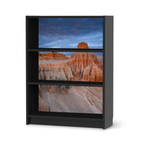 Möbelfolie Outback Australia - IKEA Billy Regal 3 Fächer - schwarz