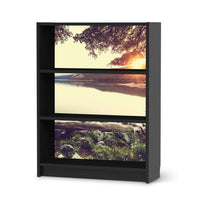Möbelfolie Seaside Dreams - IKEA Billy Regal 3 Fächer - schwarz
