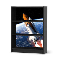 Möbelfolie Space Traveller - IKEA Billy Regal 3 Fächer - schwarz