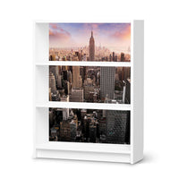 Möbelfolie Big Apple - IKEA Billy Regal 3 Fächer - weiss