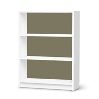Möbelfolie Braungrau Light - IKEA Billy Regal 3 Fächer - weiss