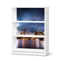 Möbelfolie Brooklyn Bridge - IKEA Billy Regal 3 Fächer - weiss