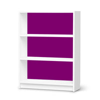 Möbelfolie Flieder Dark - IKEA Billy Regal 3 Fächer - weiss