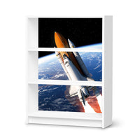 Möbelfolie Space Traveller - IKEA Billy Regal 3 Fächer - weiss