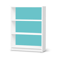 Möbelfolie Türkisgrün Light - IKEA Billy Regal 3 Fächer - weiss