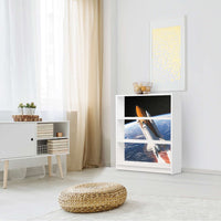 Möbelfolie Space Traveller - IKEA Billy Regal 3 Fächer - Wohnzimmer