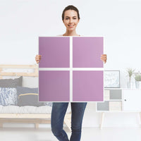 Möbelfolie Flieder Light - IKEA Expedit Regal 4 Türen - Folie